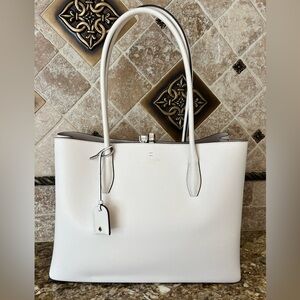 Kate Spade White Leather Tote